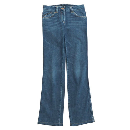 Dolce & Gabbana Denim Pants 36 Stretch Logo Pocket