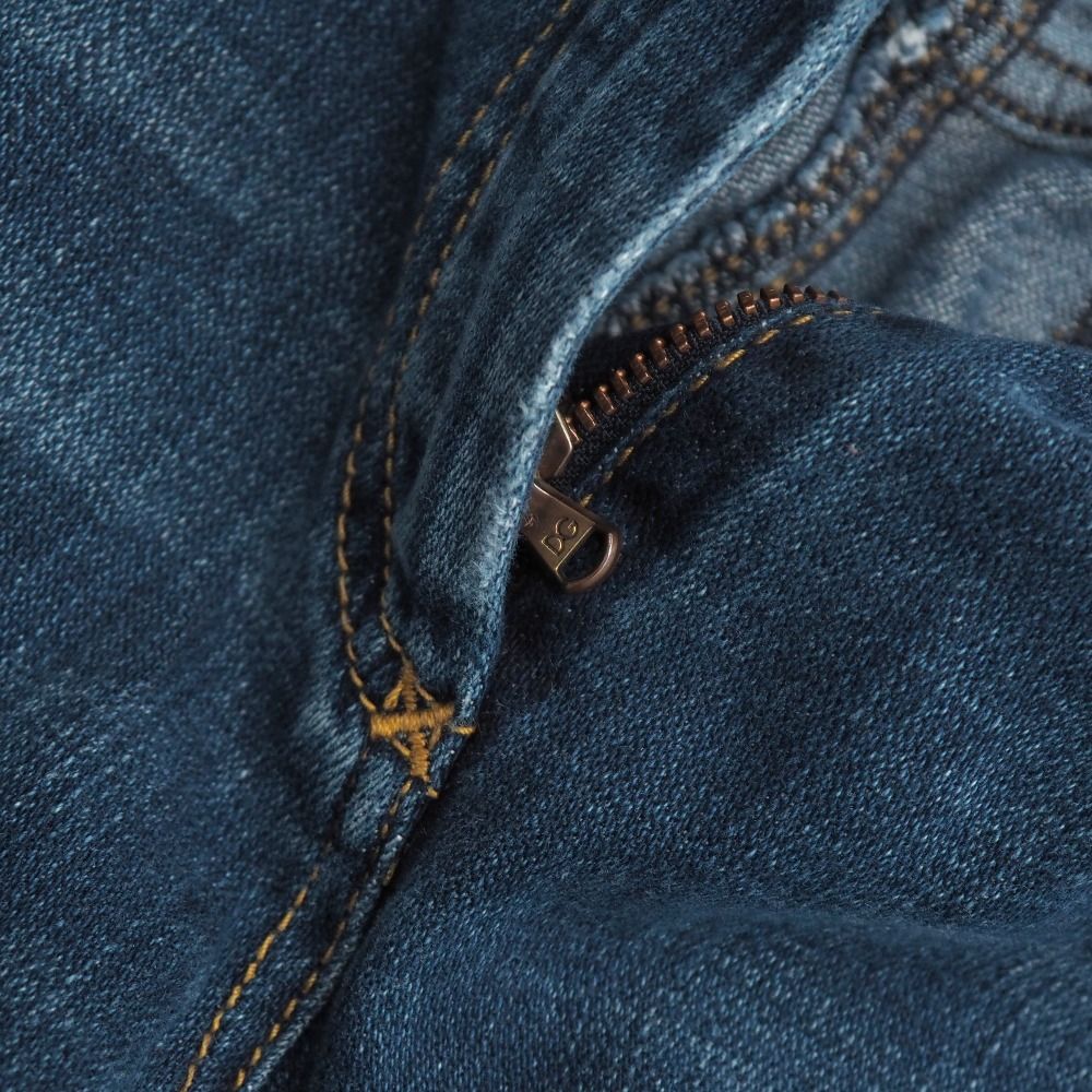 Dolce & Gabbana Denim Pants 36 Stretch Logo Pocket — view 7