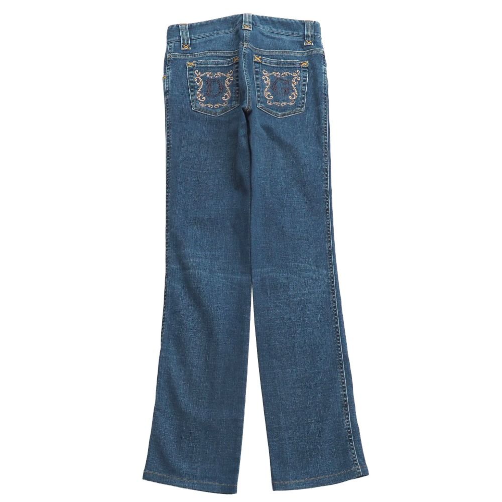 Dolce & Gabbana Denim Pants 36 Stretch Logo Pocket — view 2