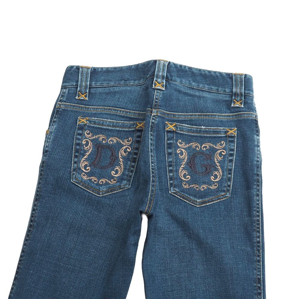 Dolce & Gabbana Denim Pants 36 Stretch Logo Pocket — view 3