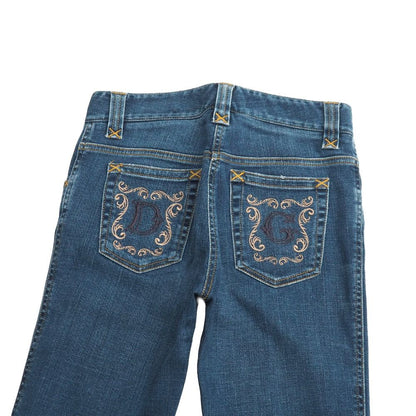 Dolce & Gabbana Denim Pants 36 Stretch Logo Pocket — view 3