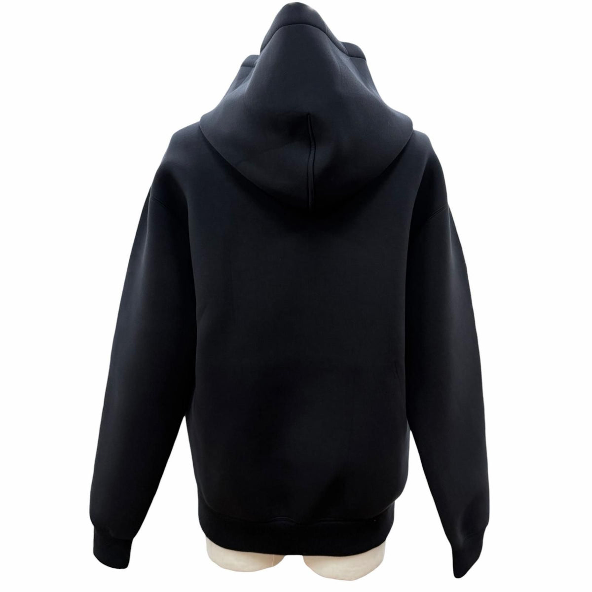 Gucci Logo Embroidery Jersey Pullover Hoodie Black XS — view 4