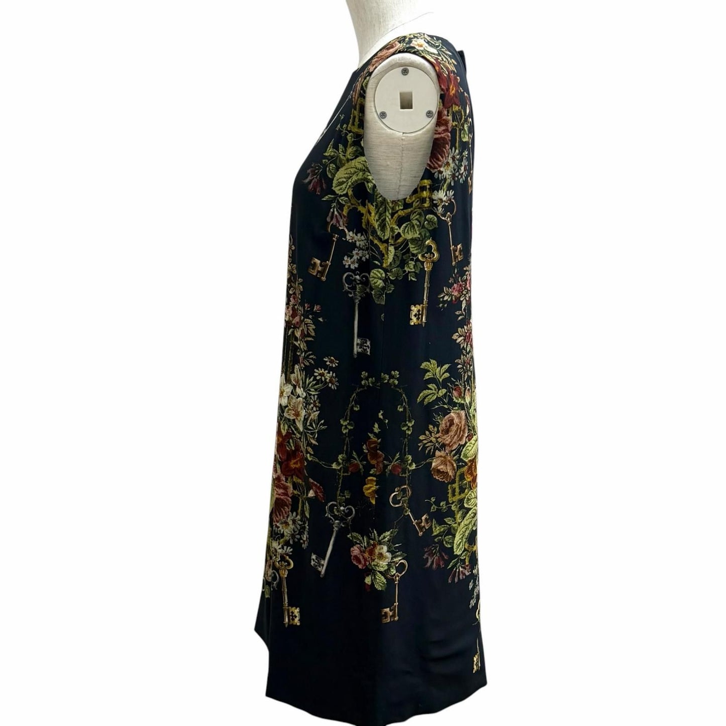 Dolce & Gabbana Floral Print Sleeveless Dress Black 42 — view 2