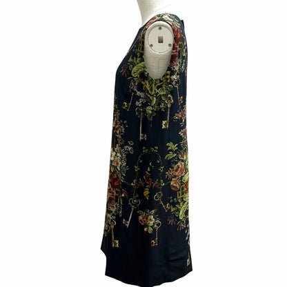 Dolce & Gabbana Floral Print Sleeveless Dress Black 42 — view 2
