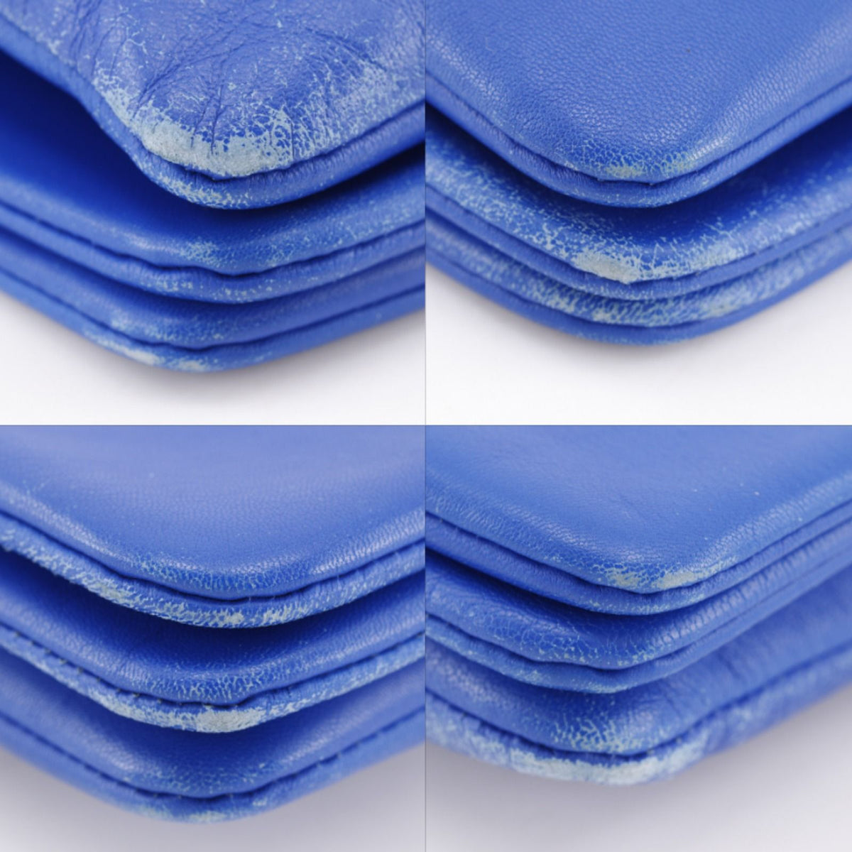 Celine Trio Small Lambskin Blue Shoulder Bag — view 4
