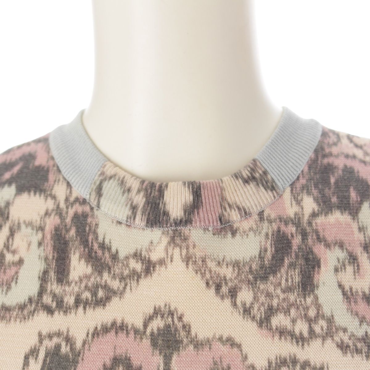 Dior Hiver Wool Silk Graphic Dress Sleeveless Multicolor 36 — view 5