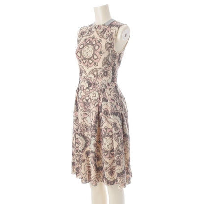 Dior Hiver Wool Silk Graphic Dress Sleeveless Multicolor 36 — view 2