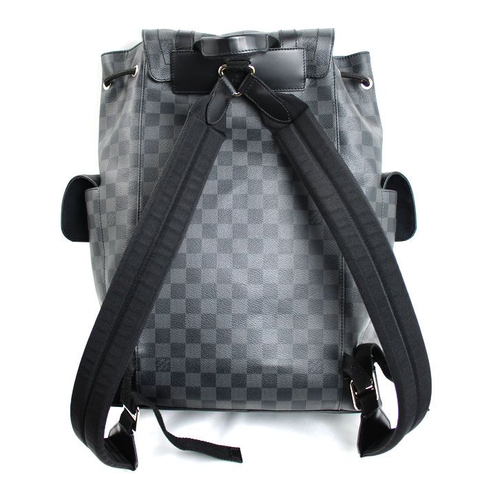 Louis Vuitton Christopher PM Backpack Damier Graphite Black — view 2
