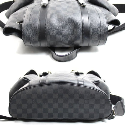 Louis Vuitton Christopher PM Backpack Damier Graphite Black — view 3