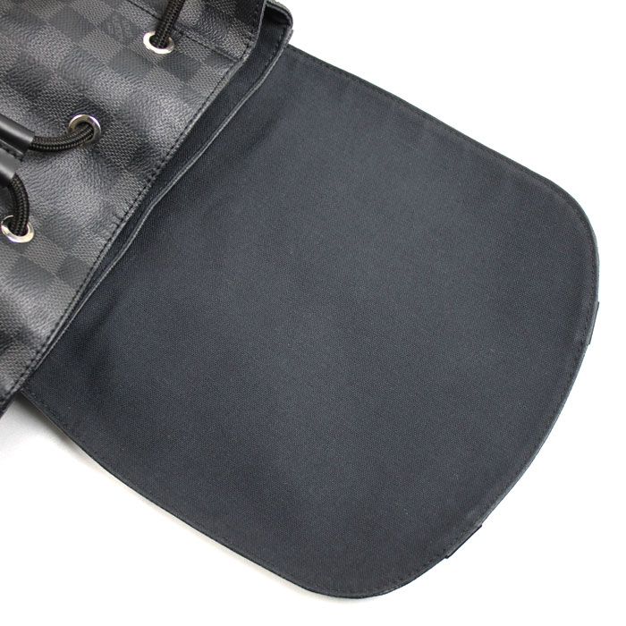 Louis Vuitton Christopher PM Backpack Damier Graphite Black — view 6