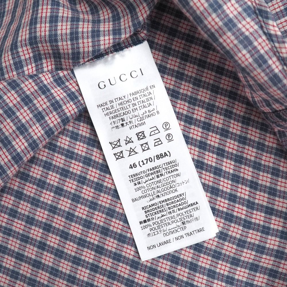Gucci Short Sleeve Shirt 46 Mon Petit Chou Check — view 7