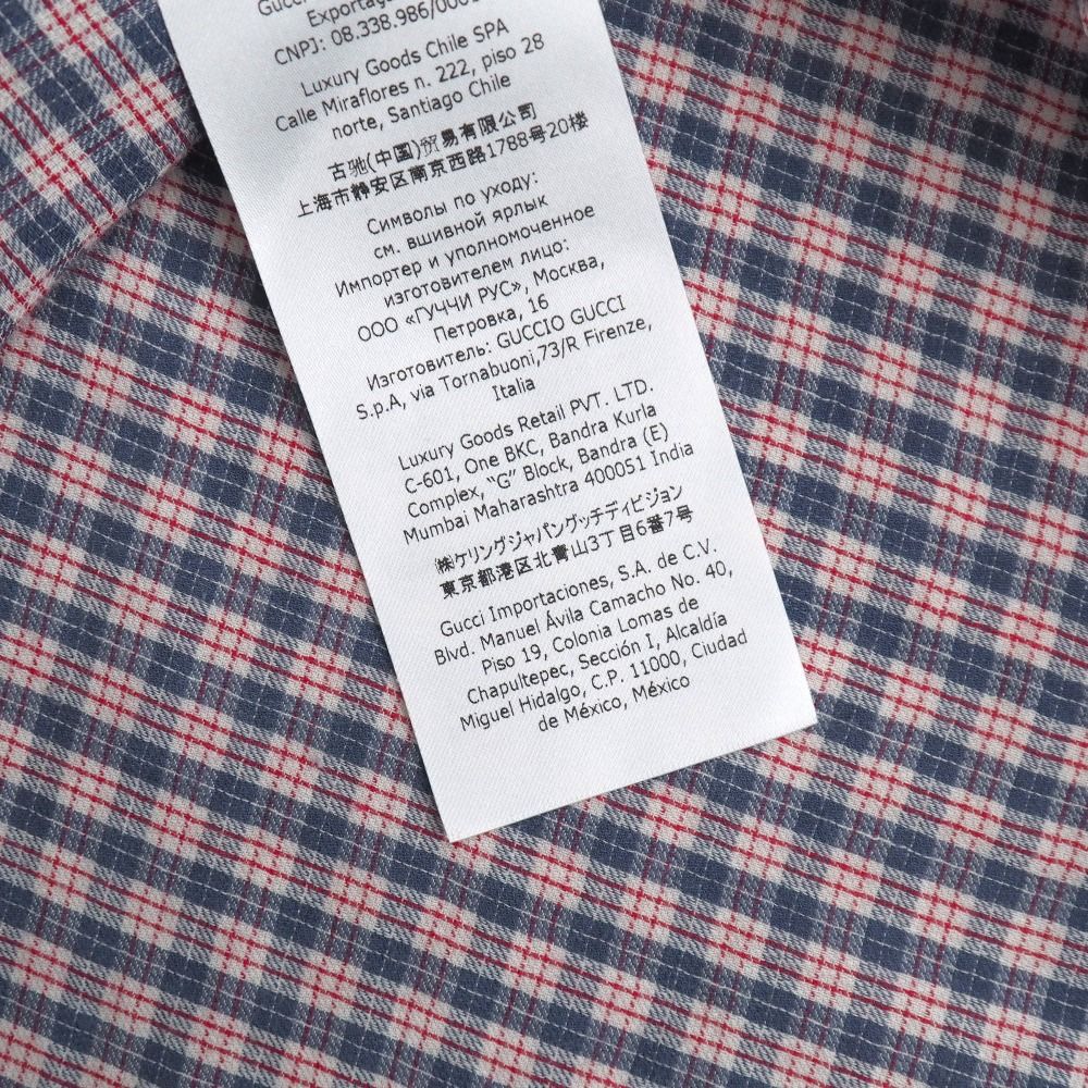 Gucci Short Sleeve Shirt 46 Mon Petit Chou Check — view 8
