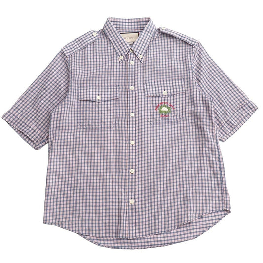 Gucci Short Sleeve Shirt 46 Mon Petit Chou Check