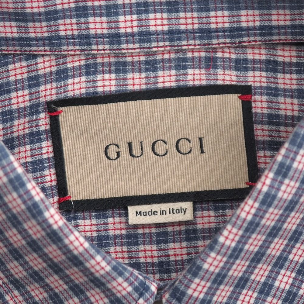 Gucci Short Sleeve Shirt 46 Mon Petit Chou Check — view 6