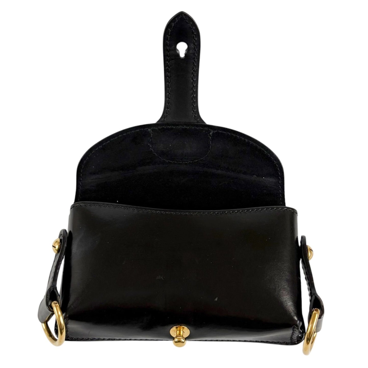 Dior Bee Cross Belt Bag Leather Black Pochette — view 5