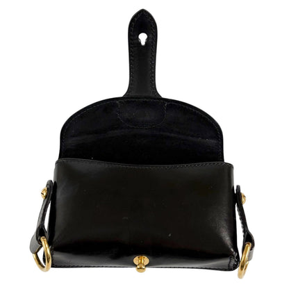 Dior Bee Cross Belt Bag Leather Black Pochette — view 5