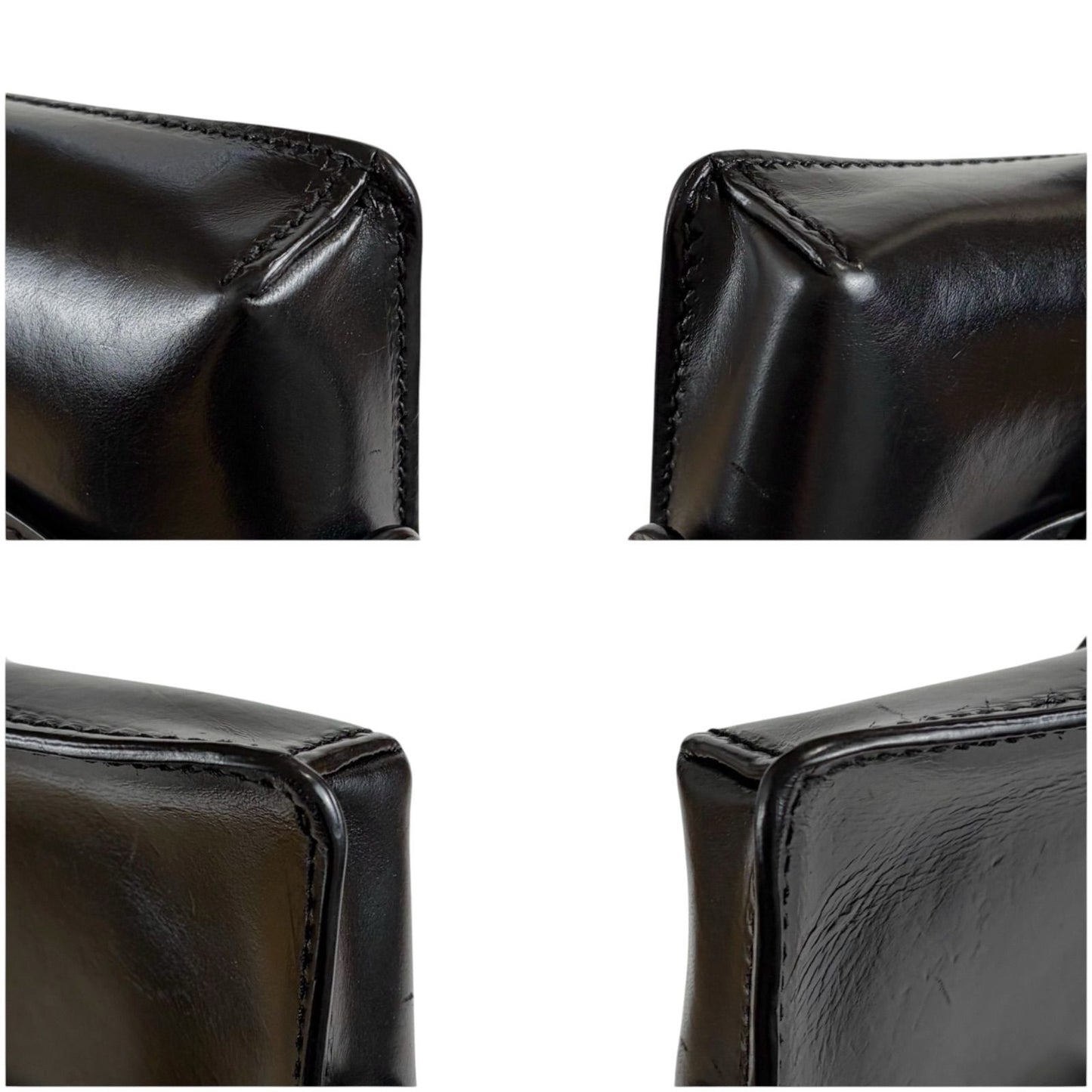 Dior Bee Cross Belt Bag Leather Black Pochette — view 7