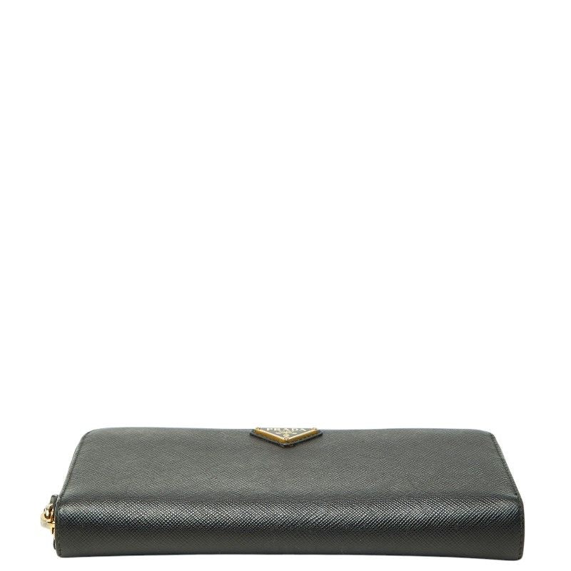 Prada Wallet Black Saffiano Leather — view 3