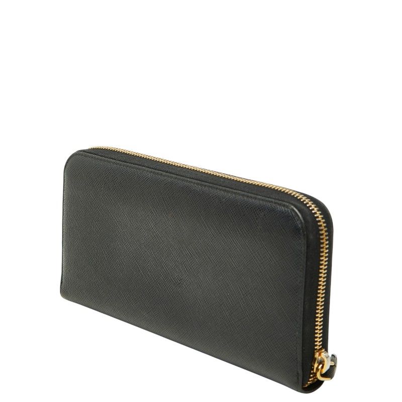 Prada Wallet Black Saffiano Leather — view 2