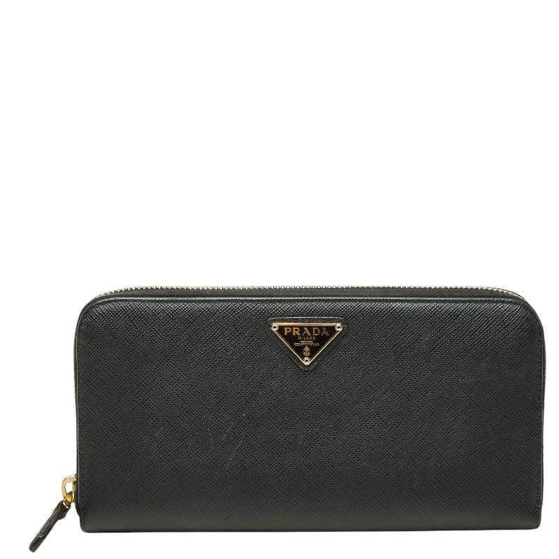 Prada Wallet Black Saffiano Leather