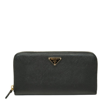 Prada Wallet Black Saffiano Leather