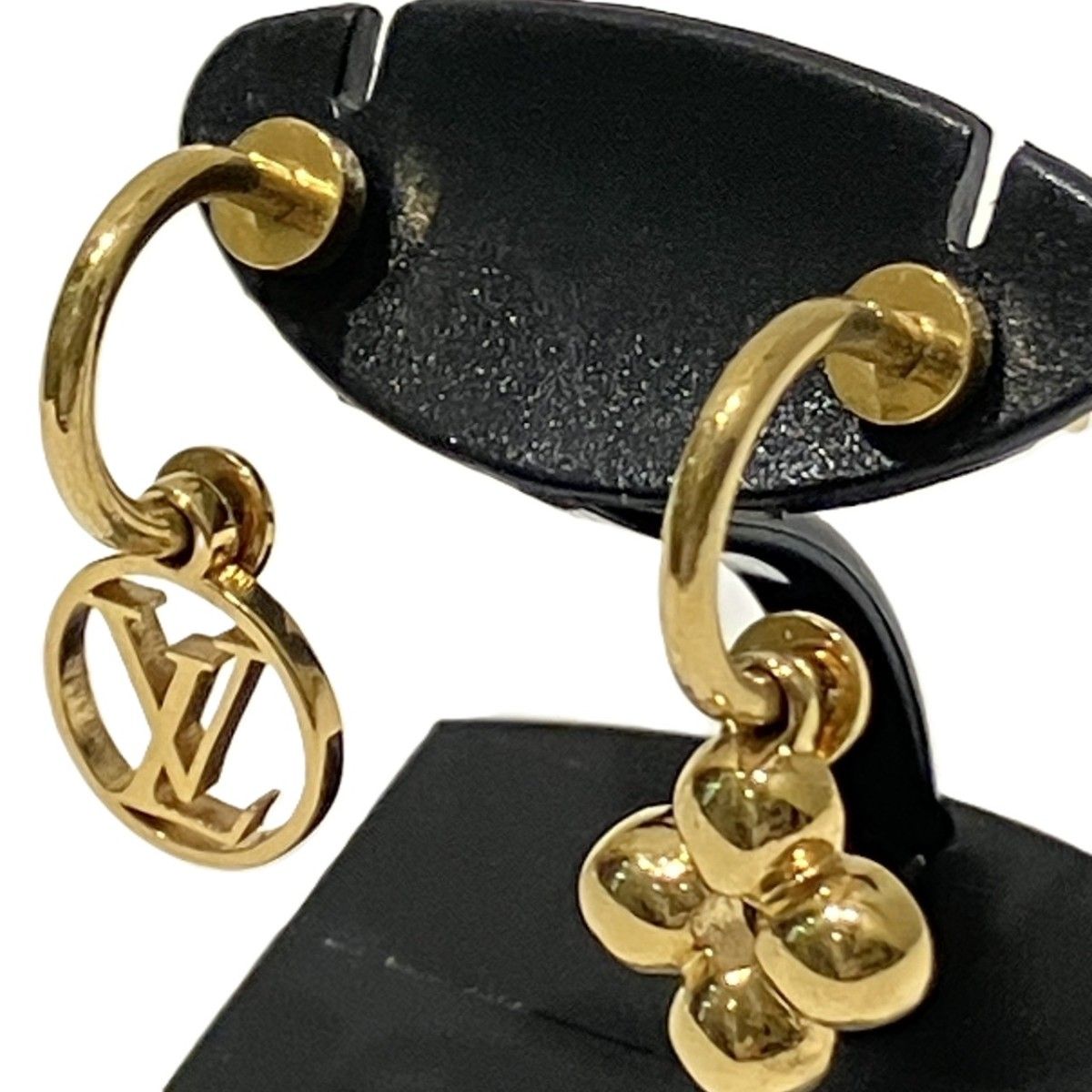 Louis Vuitton Book le Doreil Blue Mining Earrings Brass — view 8
