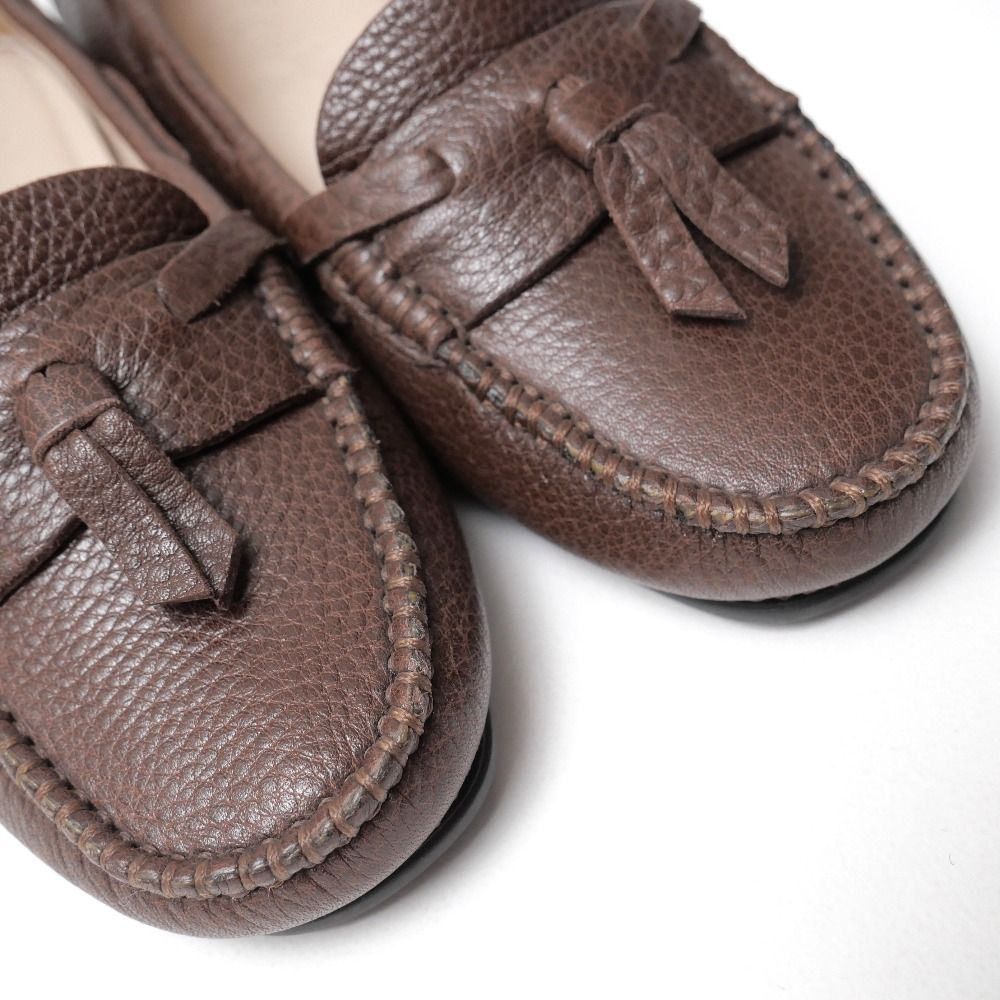 Chanel Loafers Driving Shoes Slip On CC Logo Tassel 35.5 — view 5
