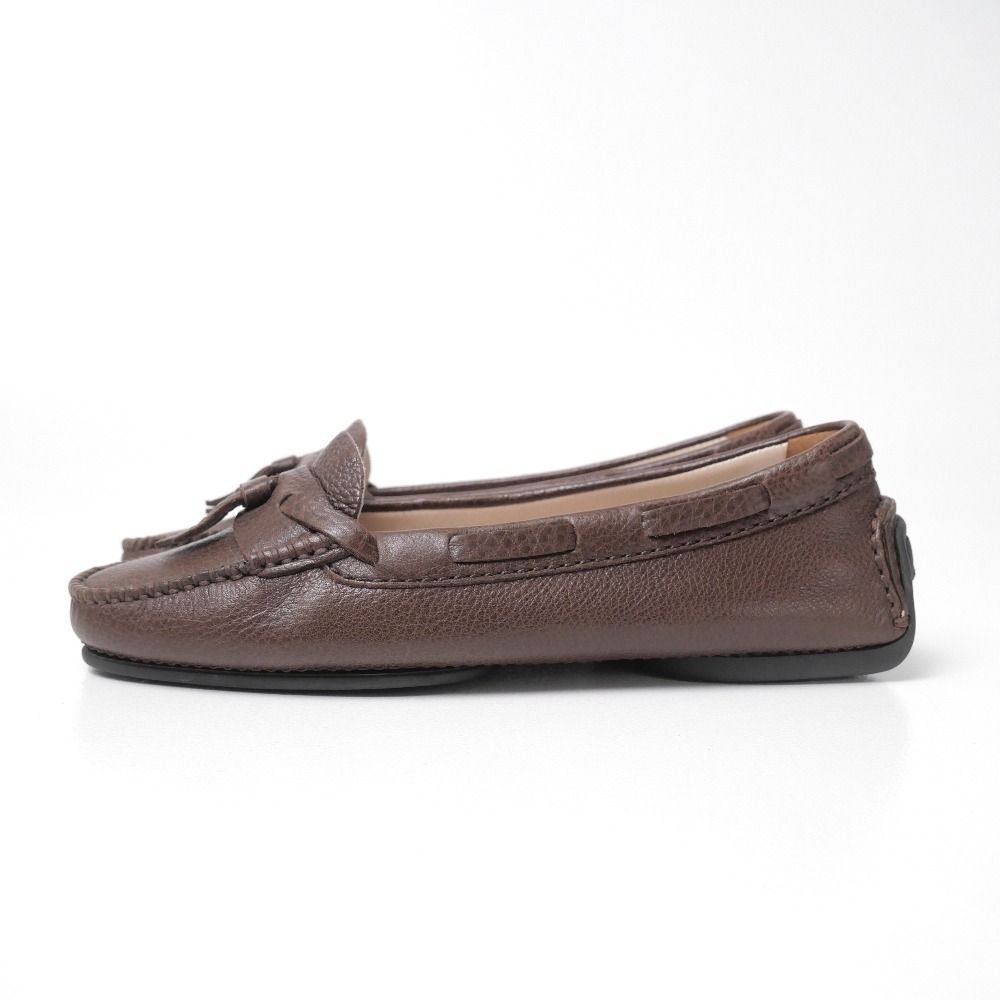 Chanel Loafers Driving Shoes Slip On CC Logo Tassel 35.5 — view 2