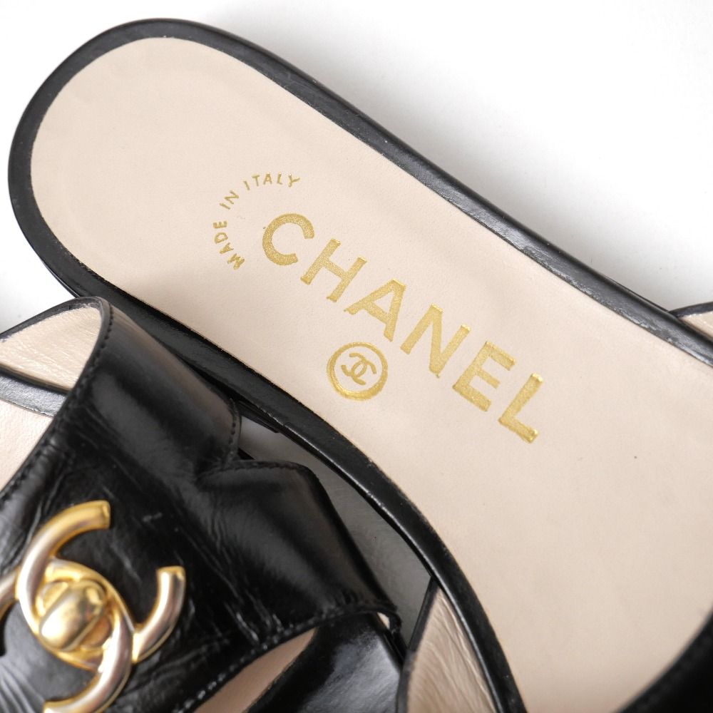 Chanel Sandals CC Logo Turnlock Decoration 36 — view 6