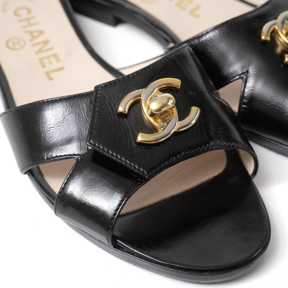 Chanel Sandals CC Logo Turnlock Decoration 36 — view 5