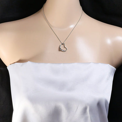 Tiffany & Co Open Heart 925 Sterling Silver Necklace 38 — view 6