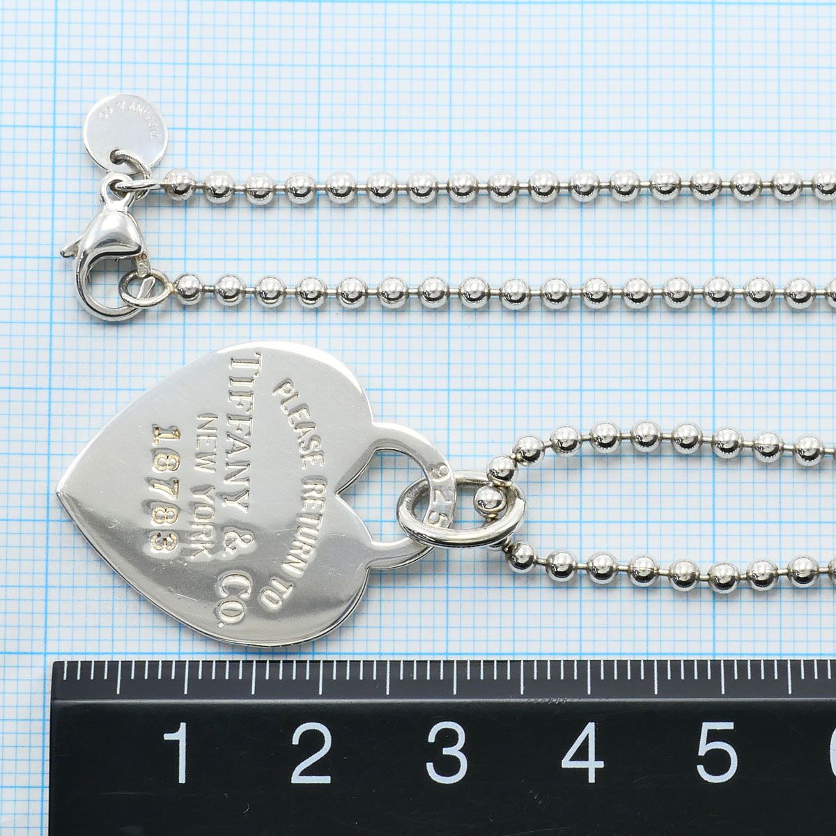 Tiffany & Co Heart Tag 925 Sterling Silver Necklace 87 — view 5