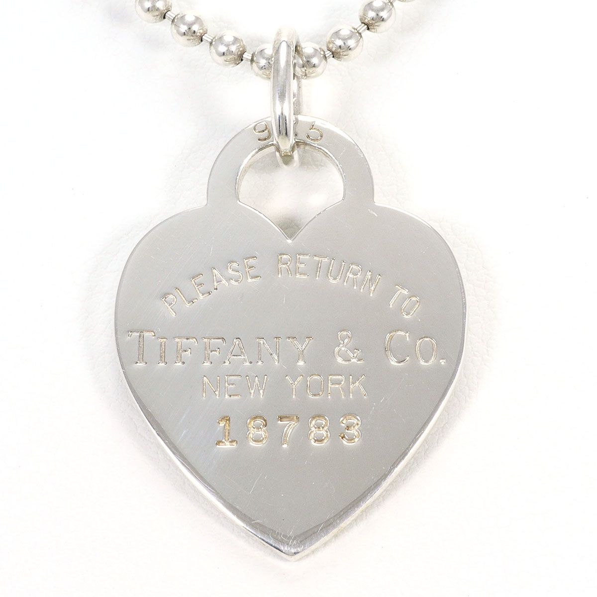 Tiffany & Co Heart Tag 925 Sterling Silver Necklace 87