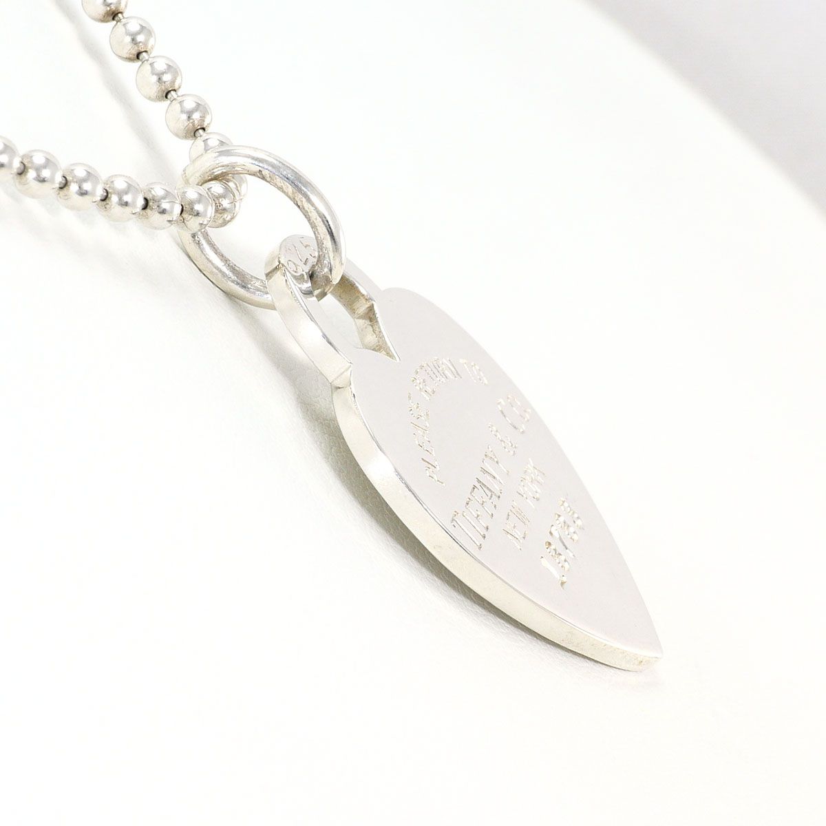Tiffany & Co Heart Tag 925 Sterling Silver Necklace 87 — view 2