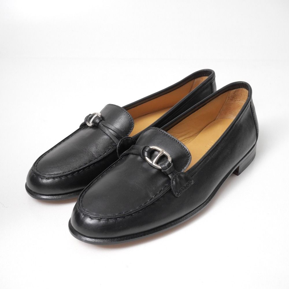Hermes Loafers Chaine D'Ancre Leather 37.5