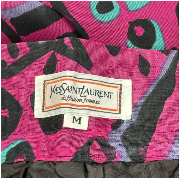 Saint Laurent Set Top Skirt Floral Print Multi Color — view 3