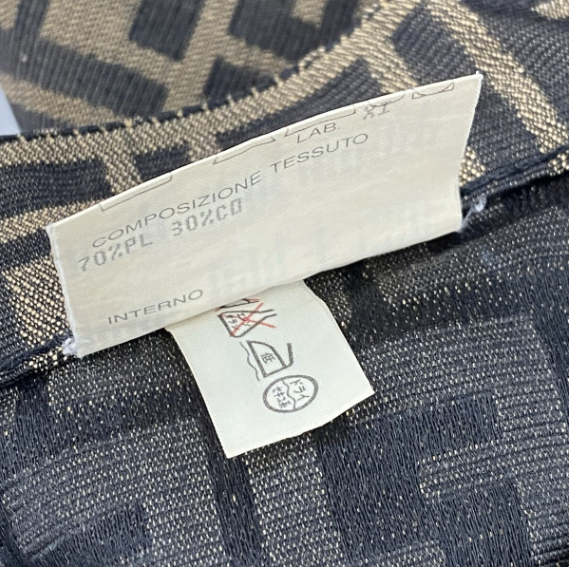 Fendi Skirt Long Zucca Pattern FF Logo Brown 42 — view 8