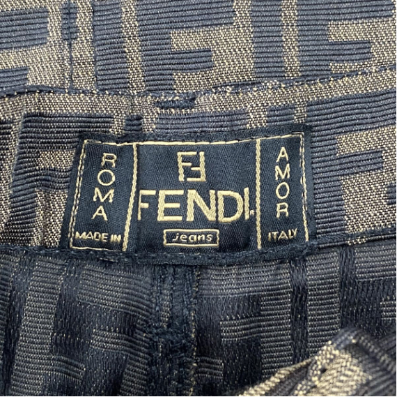 Fendi Skirt Long Zucca Pattern FF Logo Brown 42 — view 5