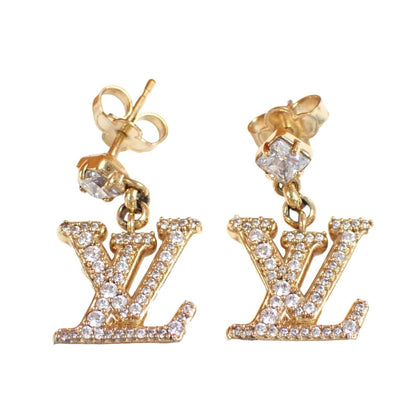 Louis Vuitton Earrings LV Gold