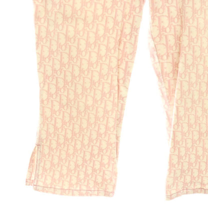Dior Trotter Pants Cropped Sabrina Logo All Over Pattern Pink White DO — view 4