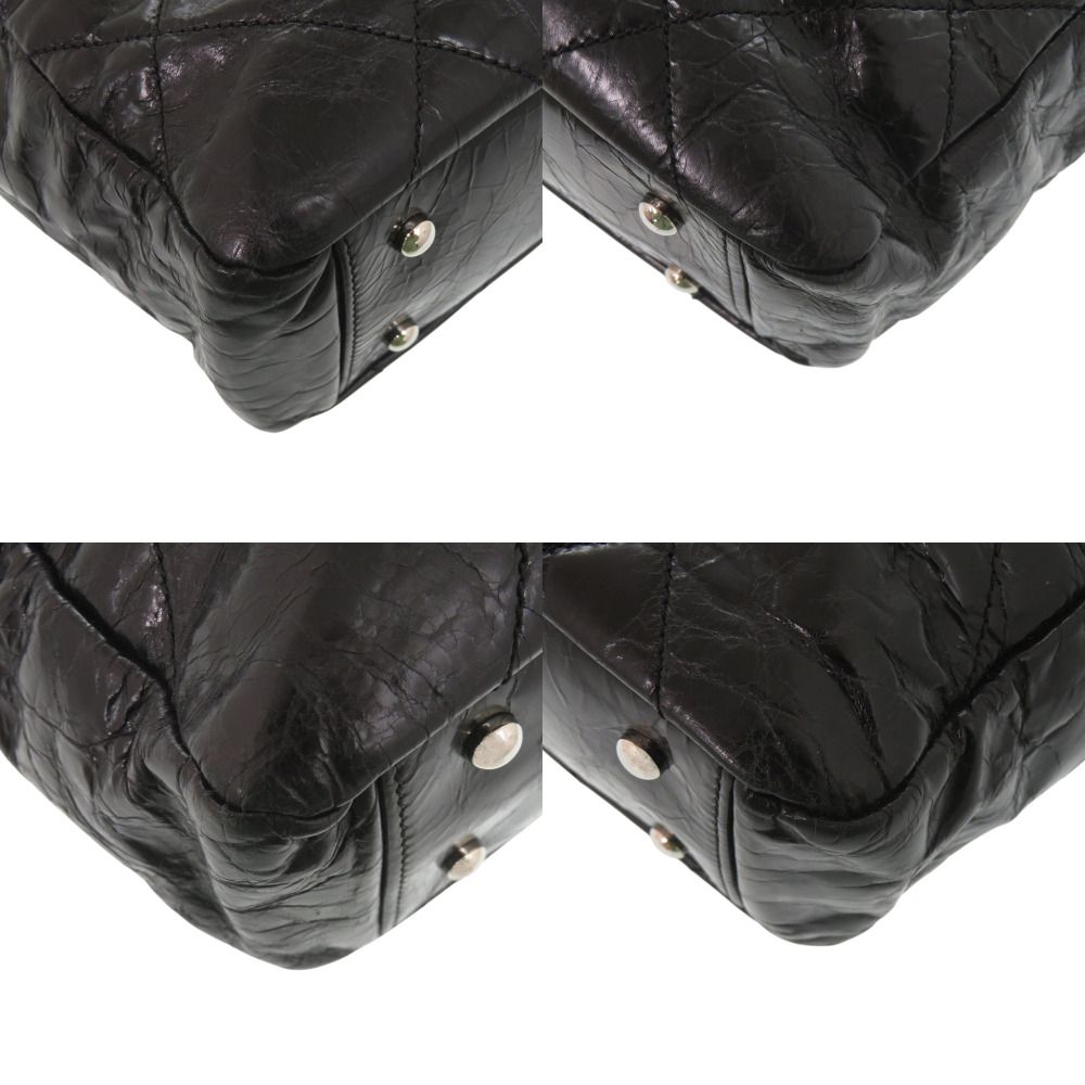 Chanel Quilted CC Logo Portobello Leather Tweed Black Pink 13 Handbag — view 3