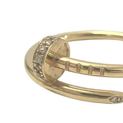 Cartier Juste Ankle Ring Nail Diamond 55 Gold — view 6