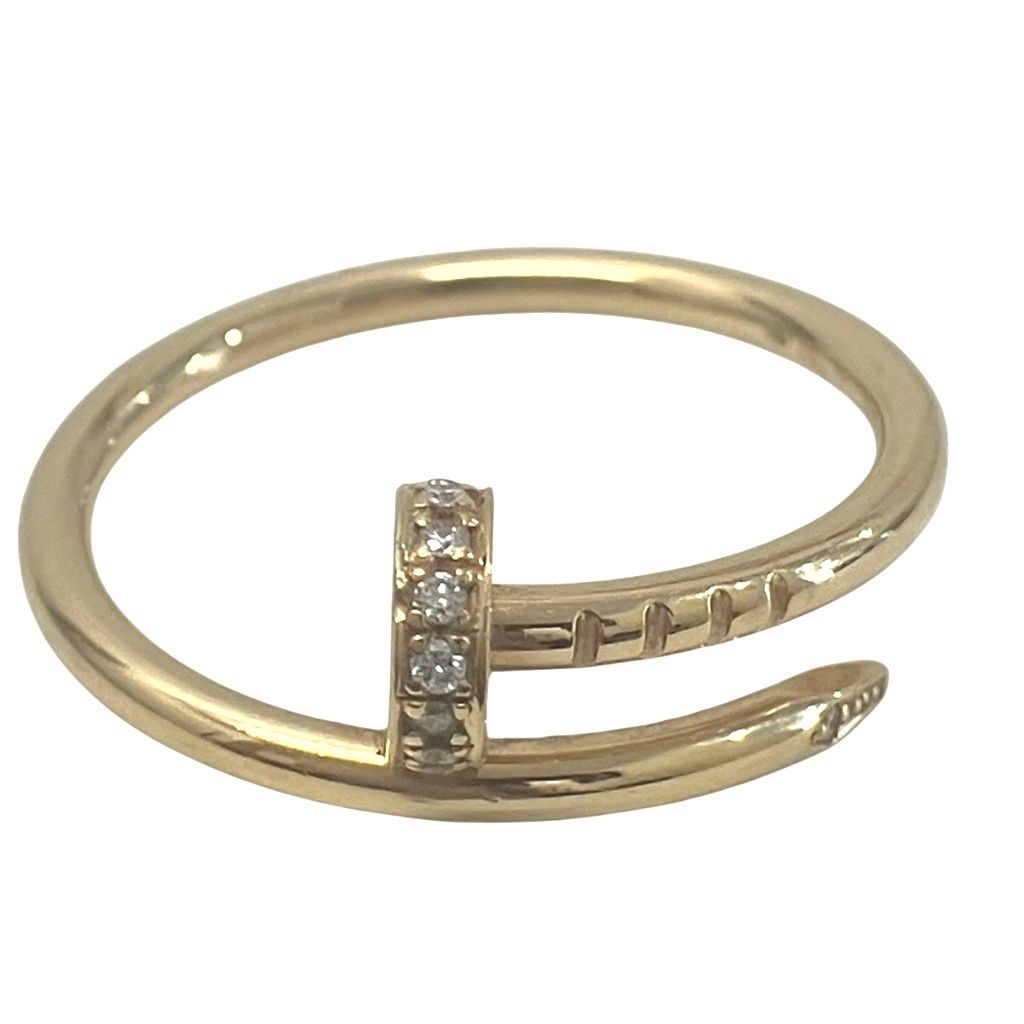 Cartier Juste Ankle Ring Nail Diamond 55 Gold