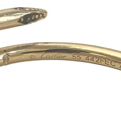 Cartier Juste Ankle Ring Nail Diamond 55 Gold — view 7
