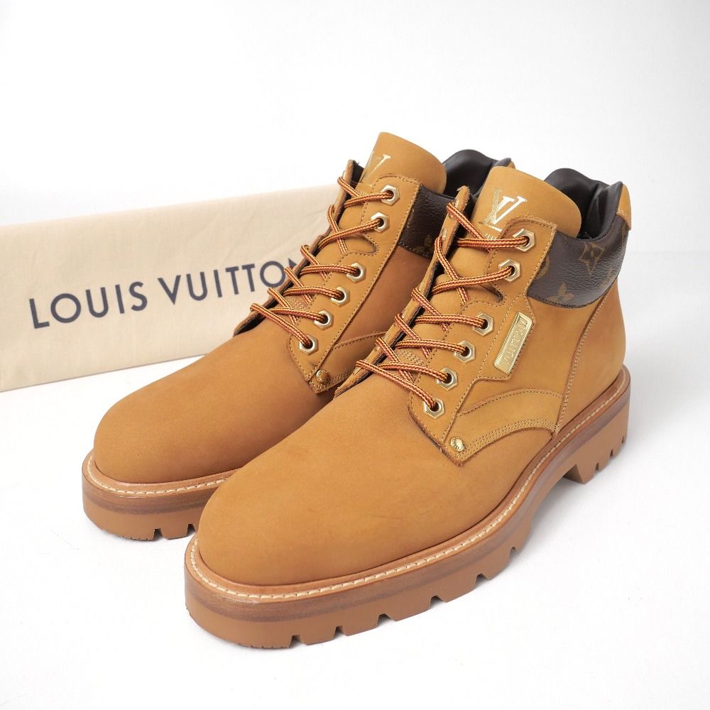 Louis Vuitton Oberkampf Line Boots Monogram Nubuck Ankle 7