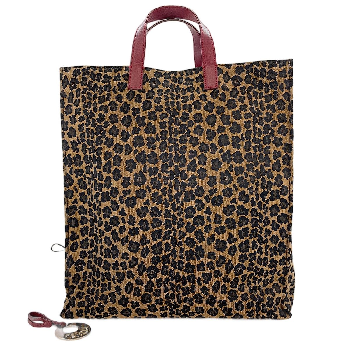 Fendi Handbag Leopard Brown