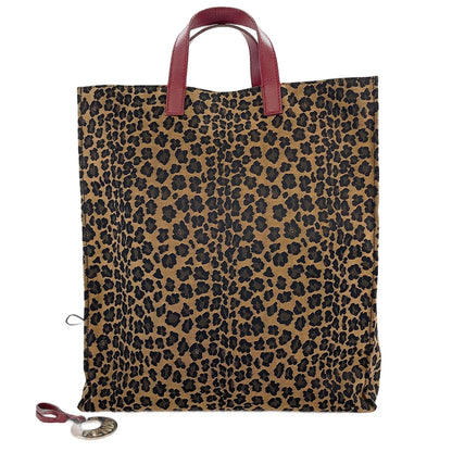 Fendi Handbag Leopard Brown