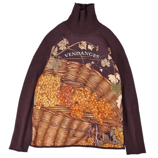 Hermes Knit Martin Margiela Era Sweater High Neck All Over Pattern
