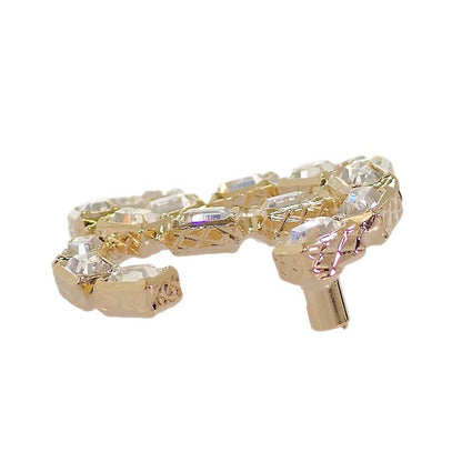 Chanel CC Logo Brooch Metal Crystal Gold — view 3