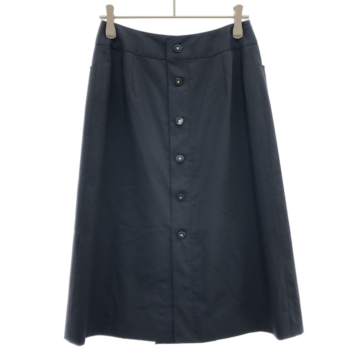 Chanel Wool Skirt Navy 36 — view 2
